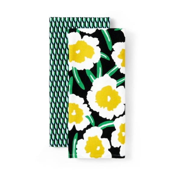 25% off Bundles NWT Arrow Geo/Yellow Poppy 2 Kitchen Towels DVF for Target - Picture 4 of 10